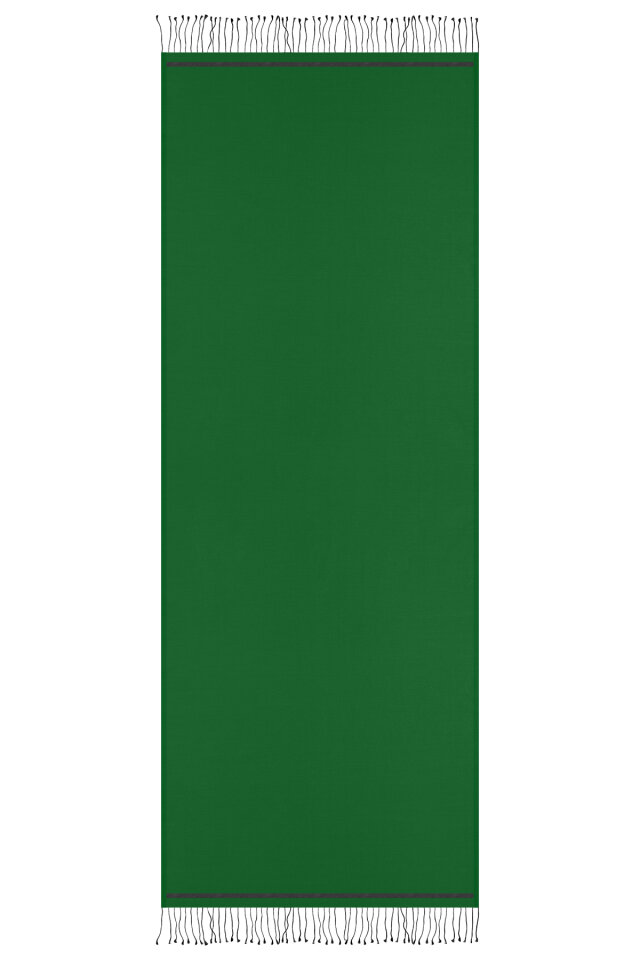 Benetton Black Double-Sided Silk Shawl - 4