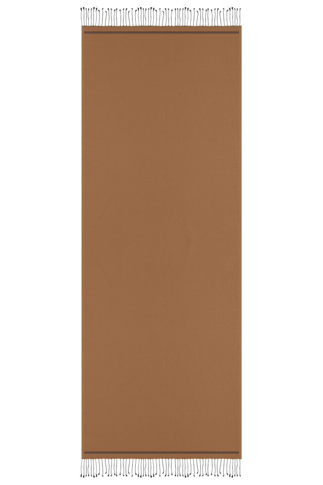 Bronze Black Double-Sided Silk Shawl - 4