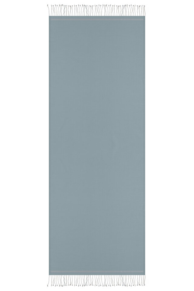 Dark Gray Double-Sided Silk Shawl - 4