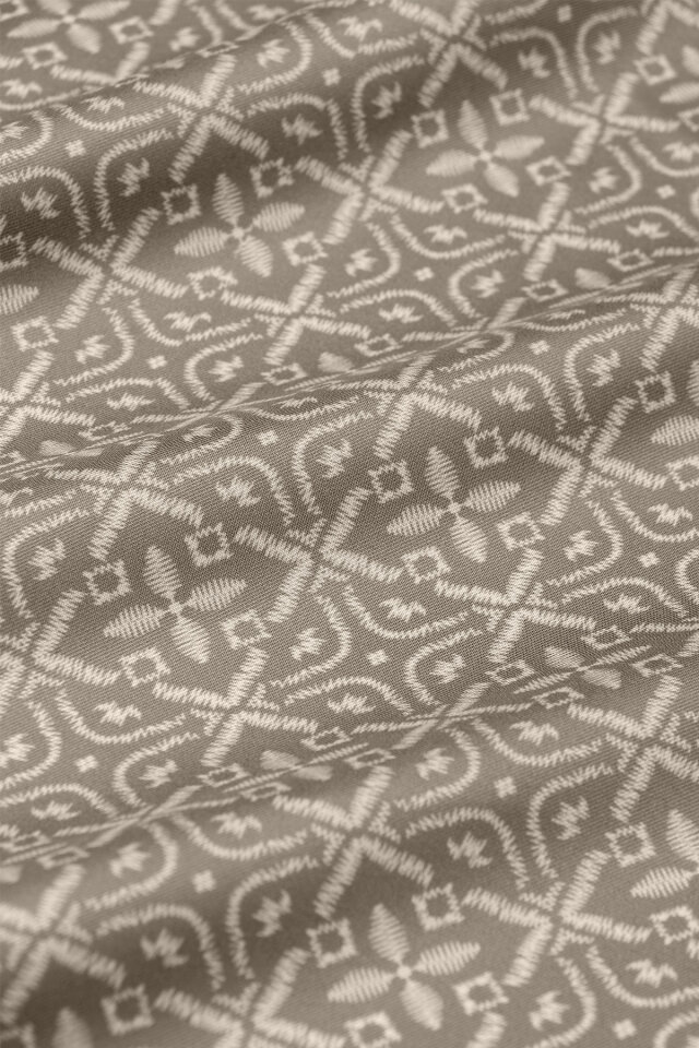 Dark Stone Dream Pattern Twill Silk Scarf - 4