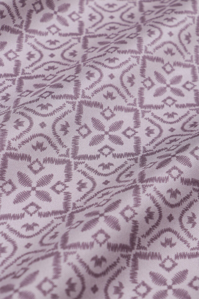 Lavender Dream Pattern Twill Silk Scarf - 4