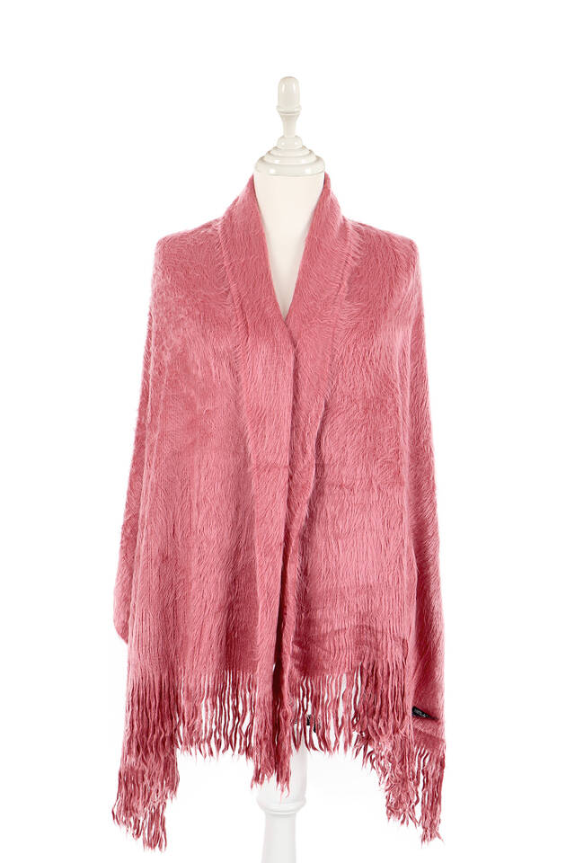 Dried Rose Angora Shawl - Bursa İpek