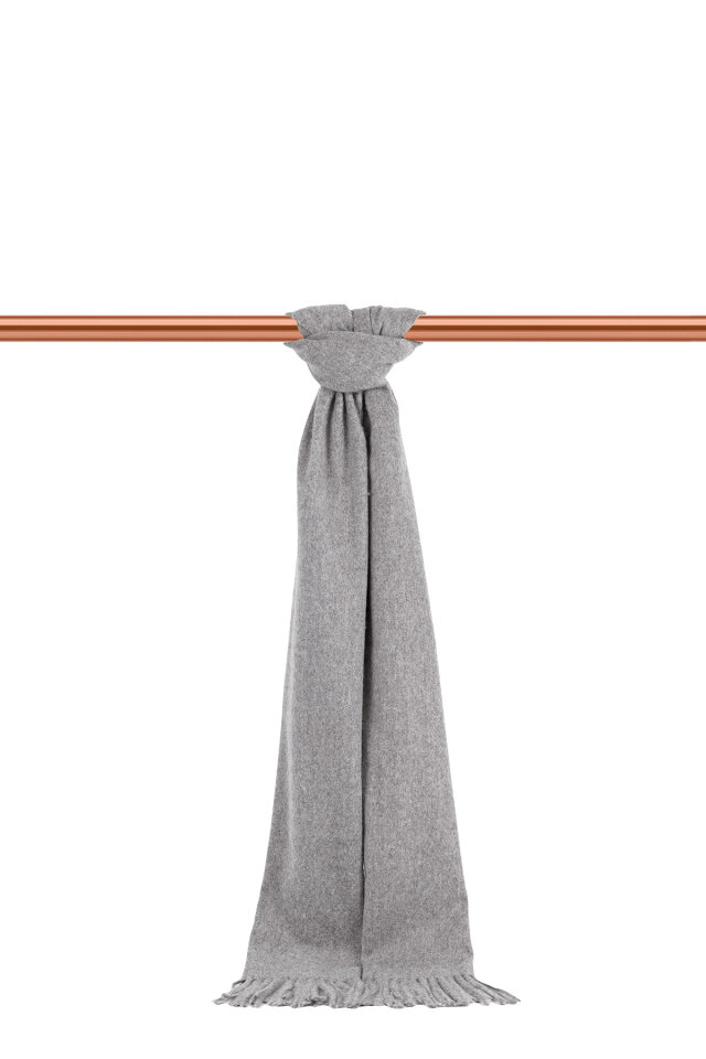 Gri Düz Renk Erkek Kaşkol 