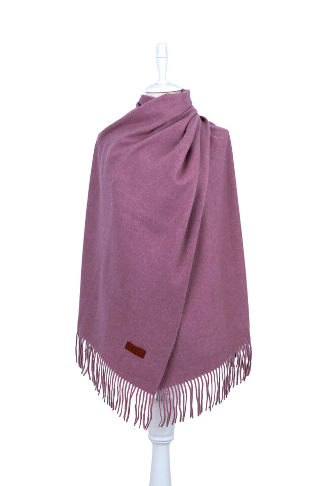 Açık Mürdüm Düz Renk Kışlık Şal - Bursa İpek