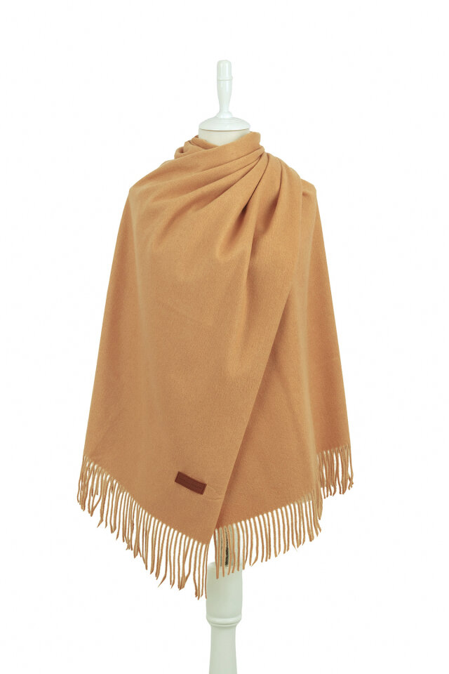 Camel Düz Renk Kışlık Şal - Bursa İpek