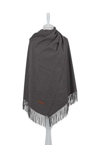 Füme Düz Renk Kışlık Şal 