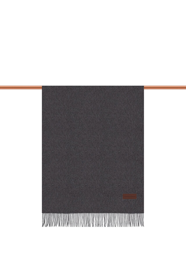 Füme Düz Renk Kışlık Şal - 2
