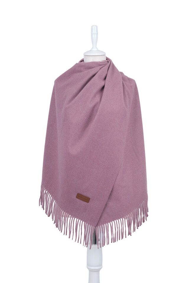 Gül Kurusu Düz Renk Kışlık Şal - Bursa İpek