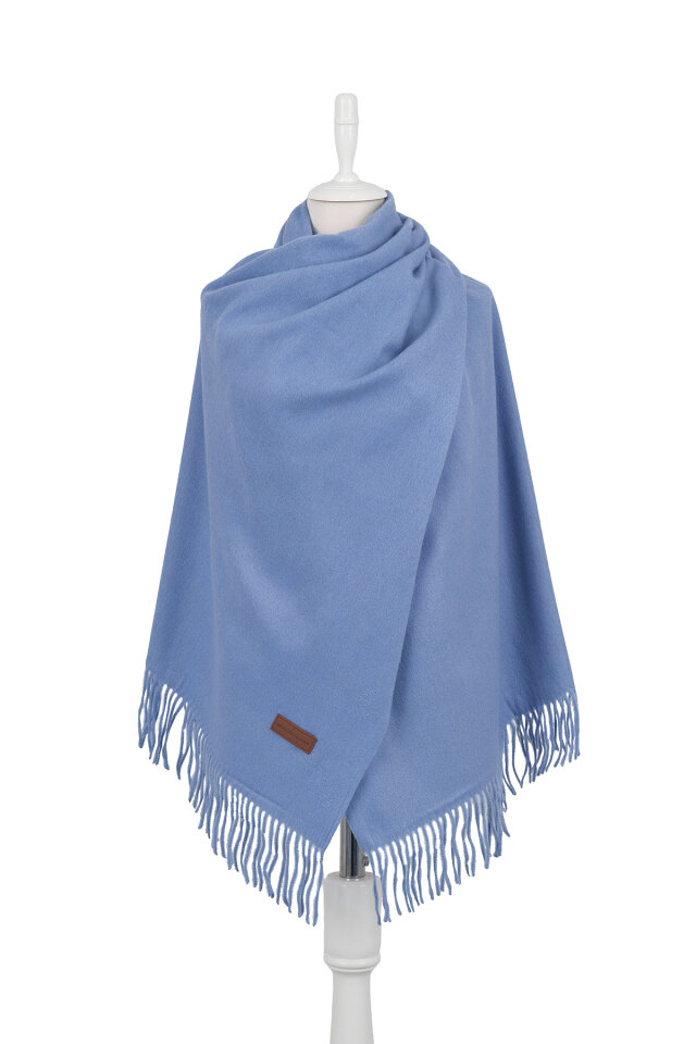 İndigo Düz Renk Kışlık Şal - Bursa İpek