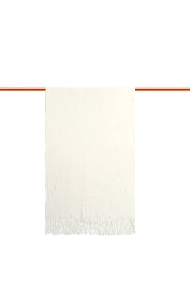 Ecru Angora Shawl - 2