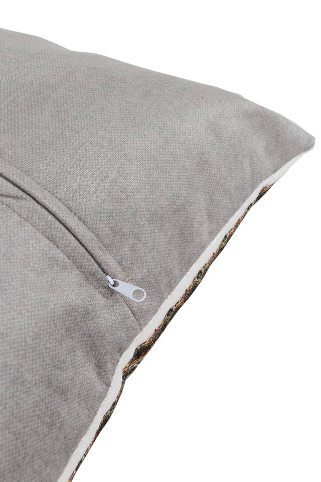 Ecru Velvet Throw Pillow - 3