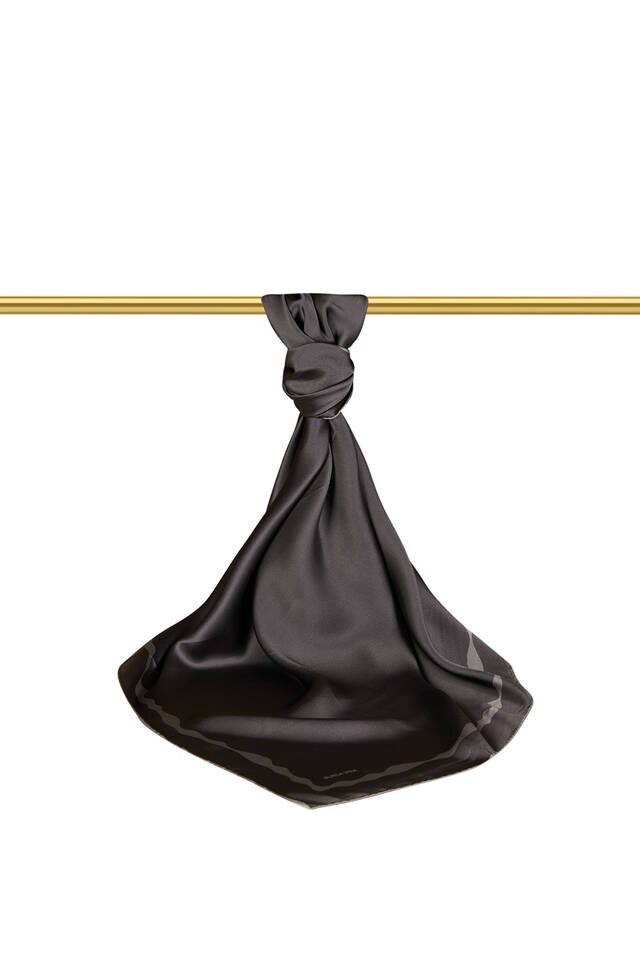 وشاح حرير مموج مدخن مربع الشكل - 2