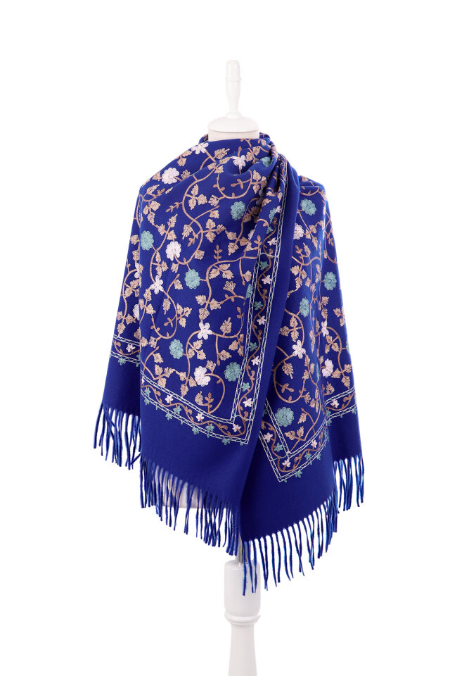 Saks Embroidered Winter Shawl - 2