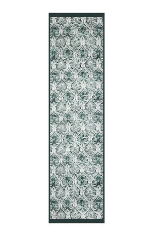 Emerald Damask Pattern Silk Scarf - Thumbnail