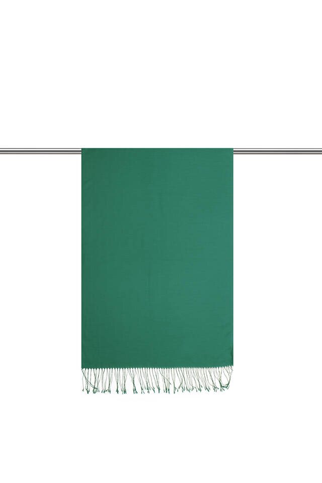 Emerald Silk Look Scarf - 3