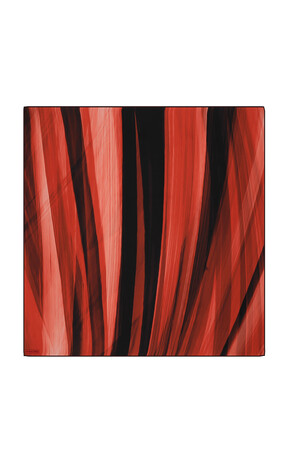 Bordo Esinti Desen Twill İpek Eşarp 