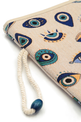 Eye Pattern Tapestry Hand Bag - Thumbnail