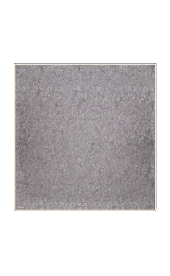 رمادي فرشاة نمط حك الحرير وشاح 