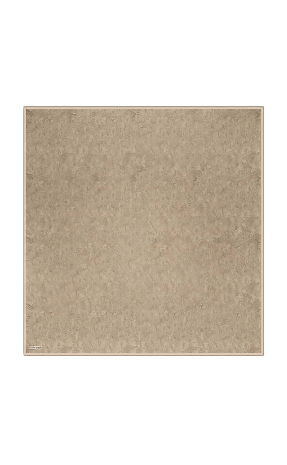 وشاح حريري بنمط فرشاة الحجر - 1