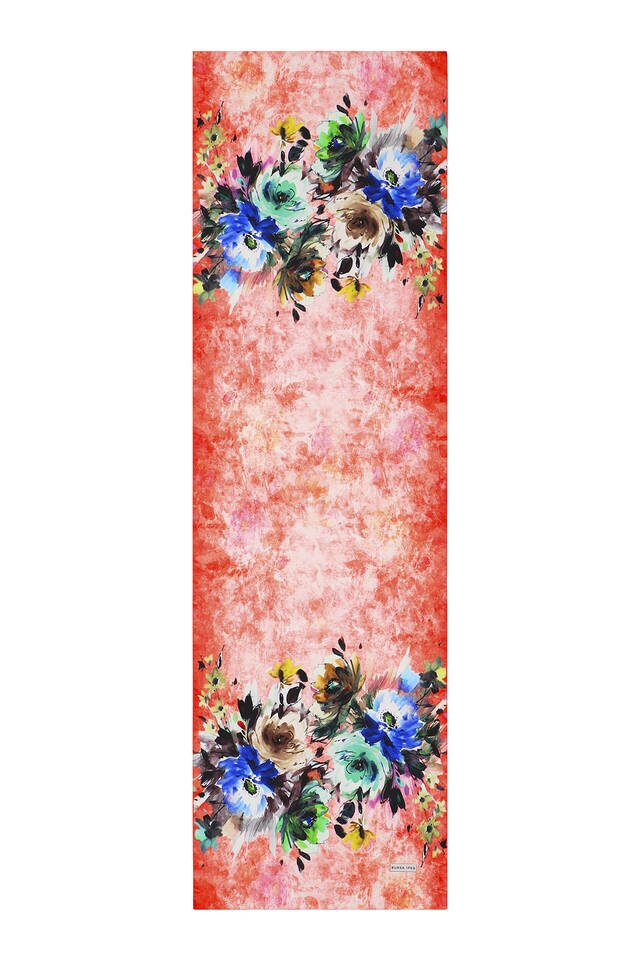 Narçiçeği Flower İpeksi Fular - 4