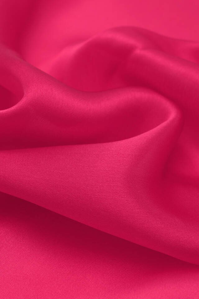 Fuchsia Wide Border Plain Silk Pocket Square - 3