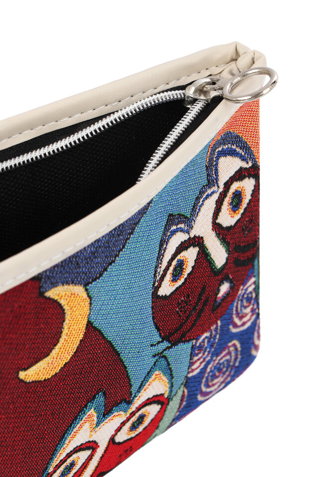 Kedi Desen Goblen Cüzdan - 4