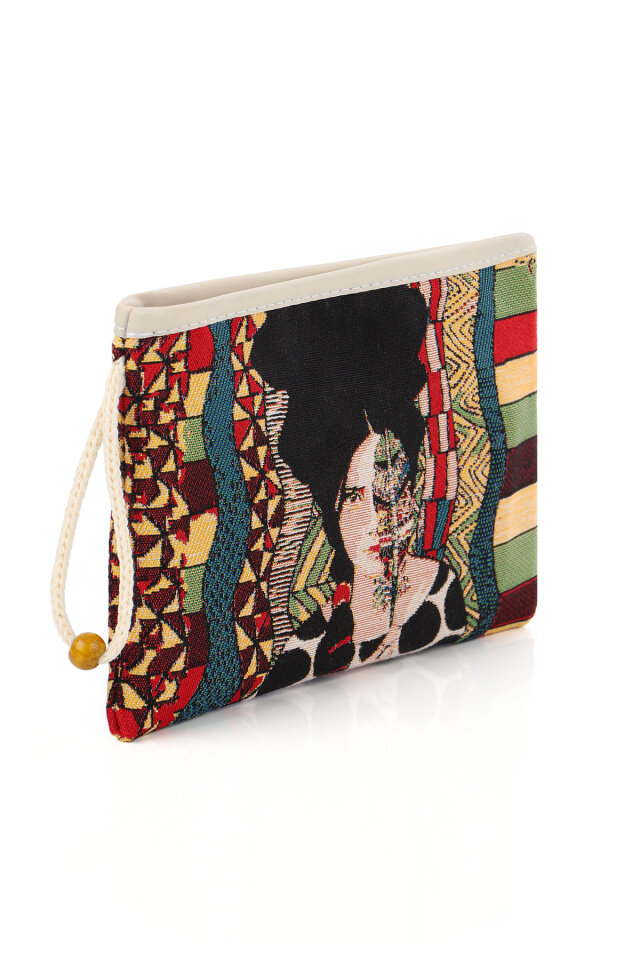 Bohem Desen Goblen Cüzdan - 2