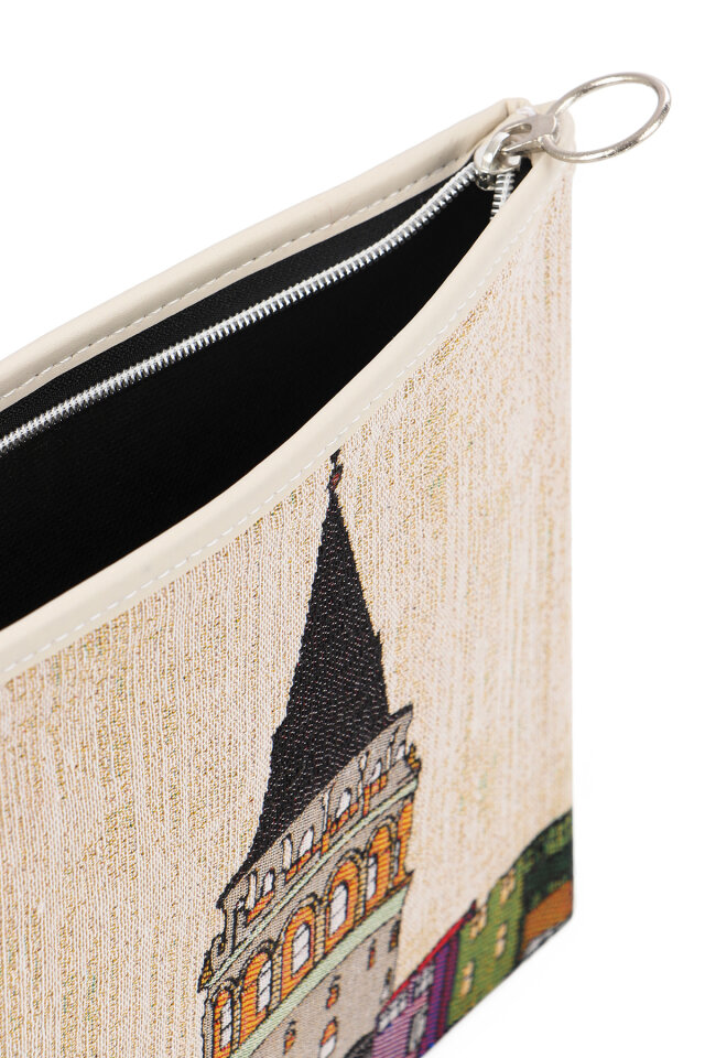 Galata Kulesi Desen Goblen El Çantası - 4