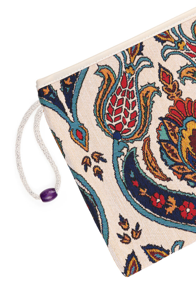 Şamdan Lale Desen Goblen El Çantası - 3