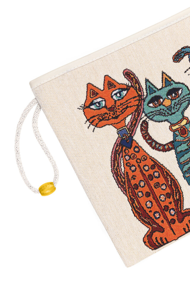 Kedi Desen Goblen El Çantası - 3