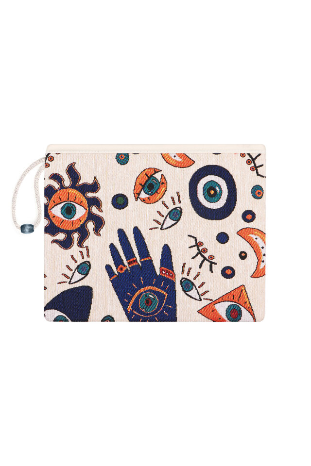 Göz Desen Goblen El Çantası - Bursa İpek