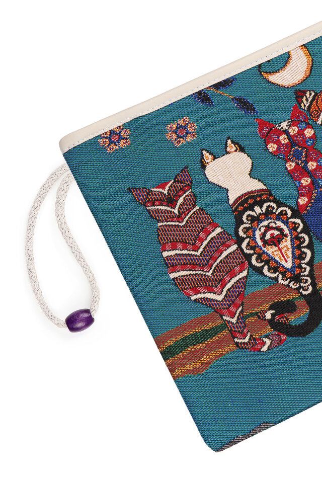 Kedi Desen Goblen El Çantası - 3