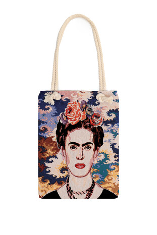 Frida Desen Goblen Omuz Çantası - Thumbnail