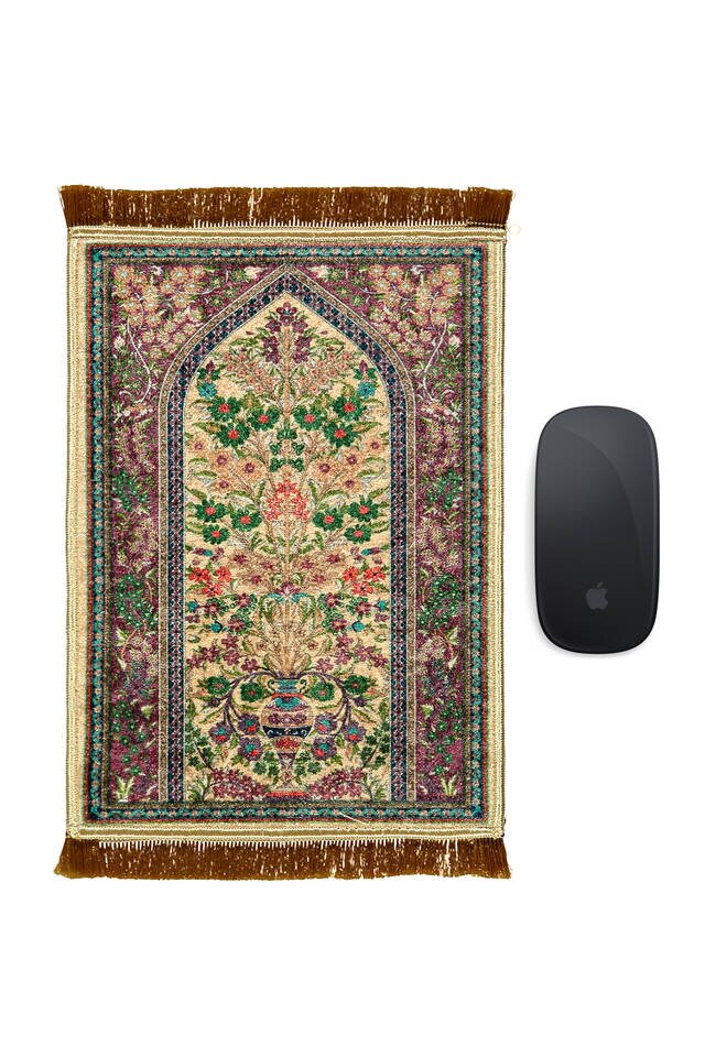 Gold Decorative Small Carpet Mousepad 