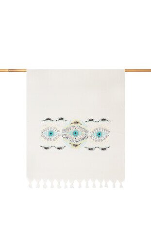 Turkuaz Göz Bambu Peştemal 