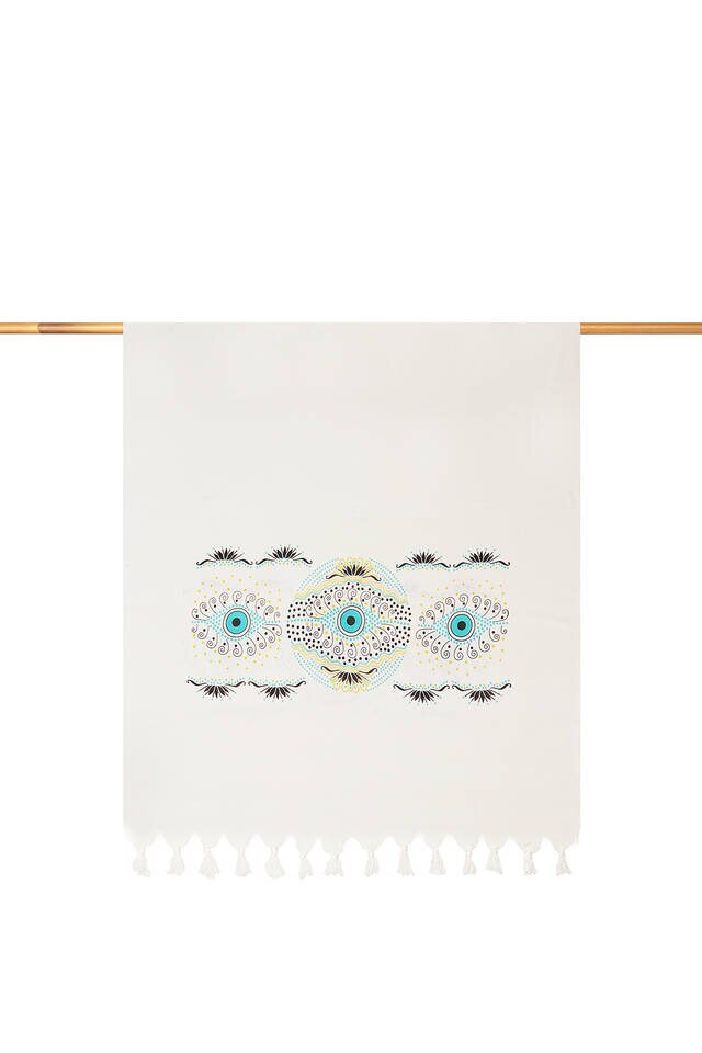 Turkuaz Göz Bambu Peştemal - Bursa İpek