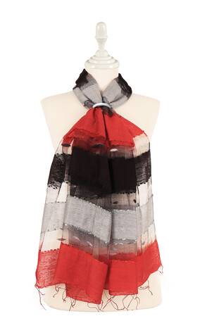 Gray Black Gradient Cocoon Foulard 