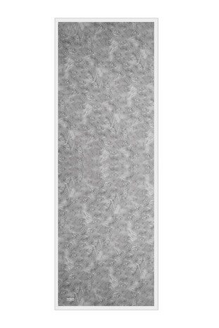 Gray Brush Pattern Silk Scarf - Thumbnail