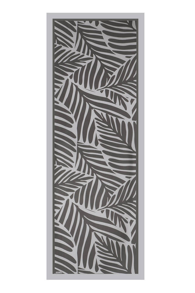 Gray Crop Pattern Twill Silk Scarf - 4