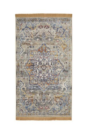 Gray Velvet Carpet Prayer Rug - Thumbnail