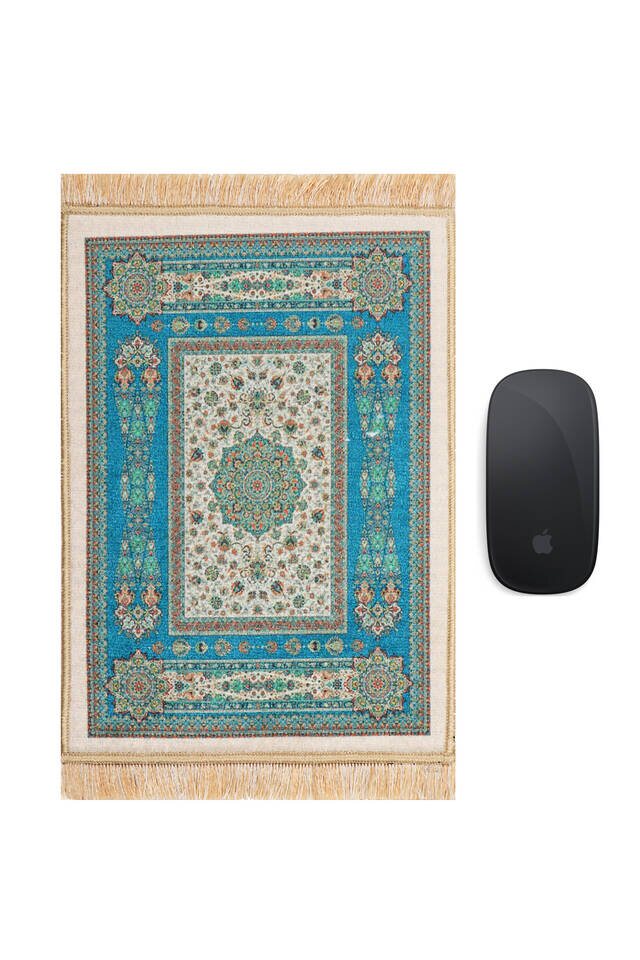 Green Decorative Small Carpet Mousepad - Bursa İpek