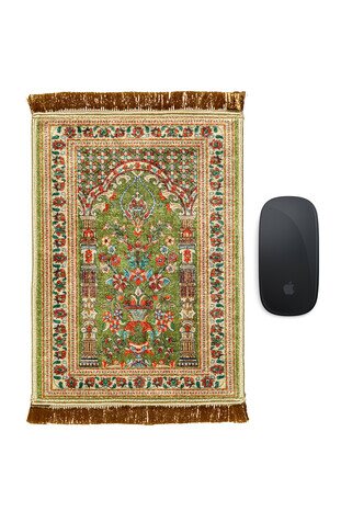 Green Decorative Small Carpet Mousepad 
