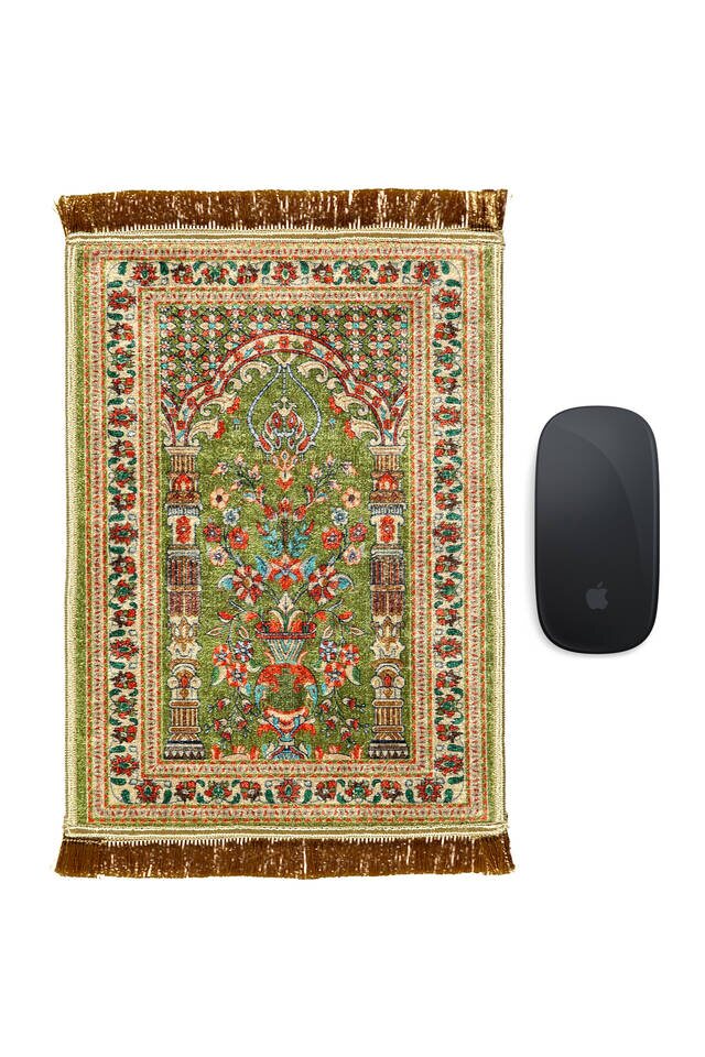 Green Decorative Small Carpet Mousepad 