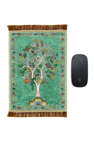 Green Decorative Small Carpet Mousepad 
