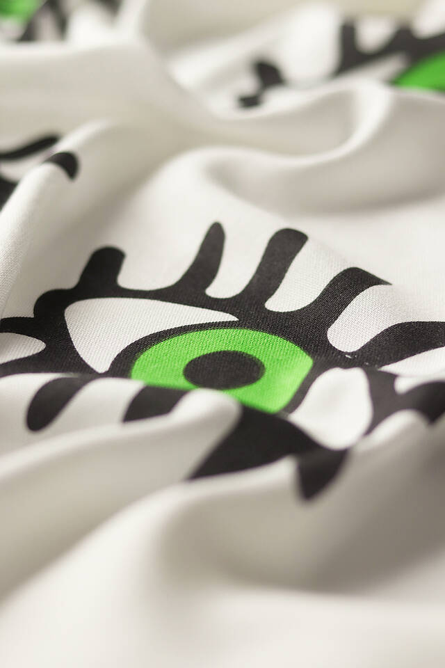 Green Eye Pattern Bamboo Bathrobe - 3