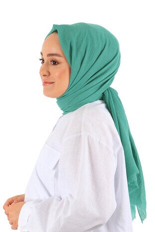 Green Imported Bamboo Scarf - Thumbnail