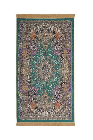 Green Velvet Carpet Prayer Rug 
