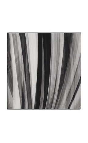 Grey Breeze Pattern Twill Silk Square Scarf 