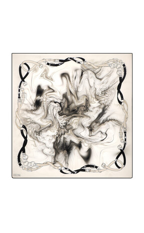 Taş Kemer Desen Sura İpek Eşarp 