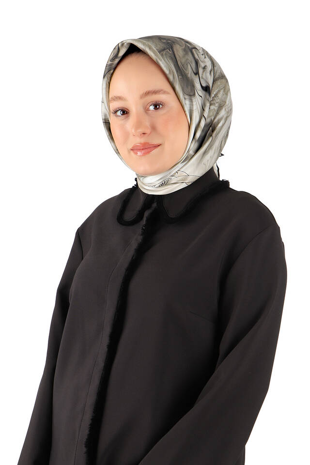 Taş Kemer Desen Sura İpek Eşarp - 2